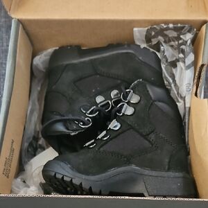 Timberland Black Durable Boots with Metallic Straps